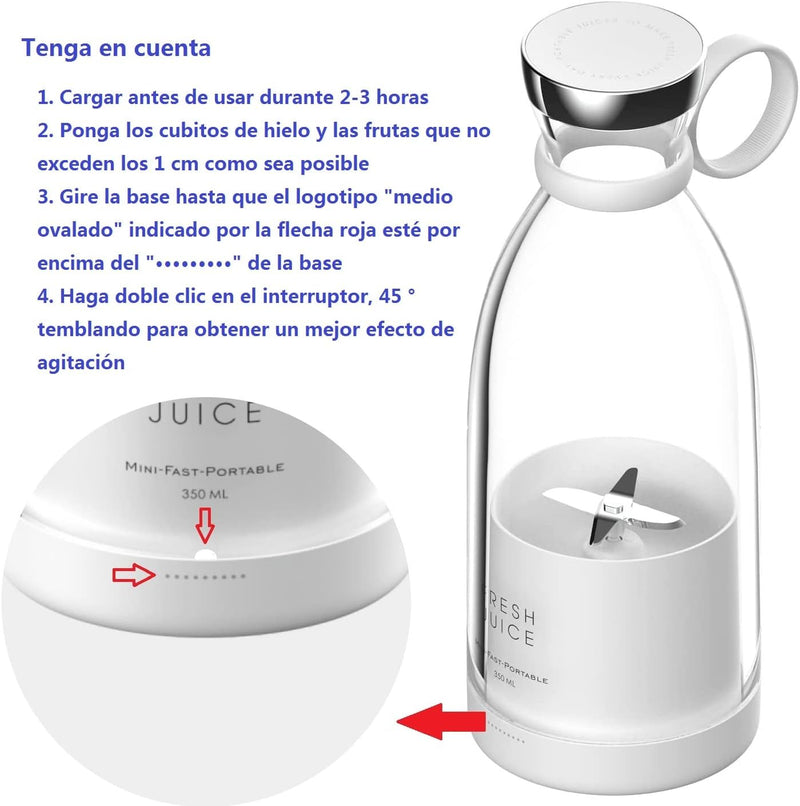 Blender Juice - Licuadora Tipo Botella Portátil