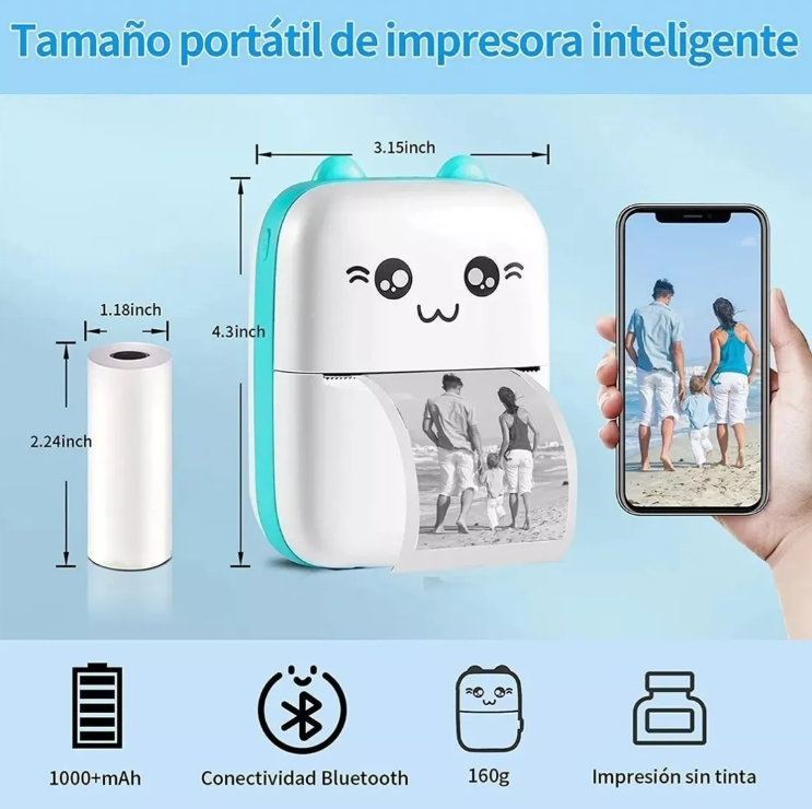 Mini Impresora Portátil Kawai